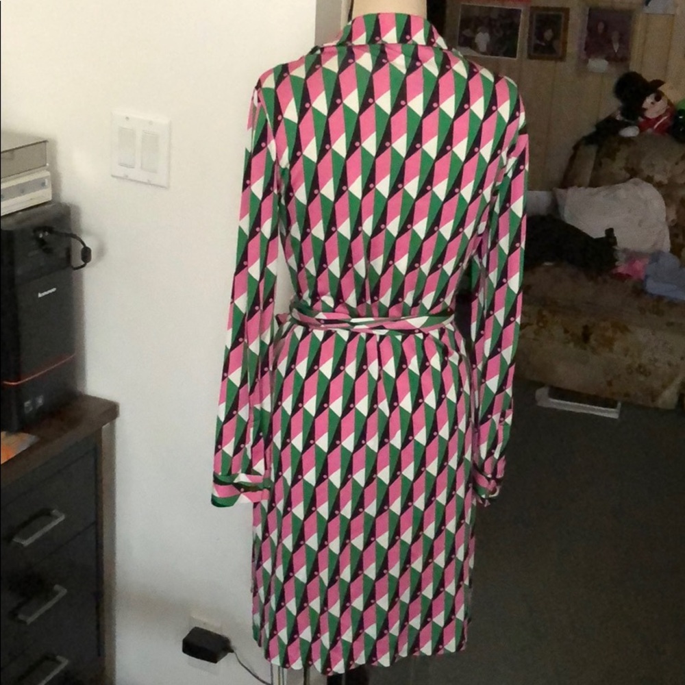 Dvf Polo check new Jeanne dress size 10 - Picture 4 of 8